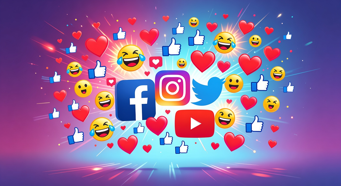 Emotional reactions to social media content